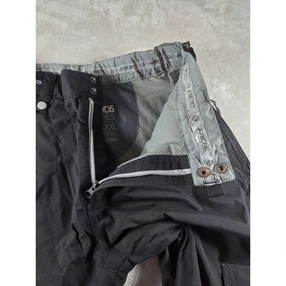 Ride‎ Snowboards Mountain Dry Series Snow Pants Mens M Black Cargo Adjustable
